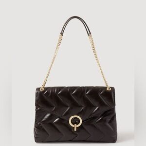 Authentic Sandro Paris yza YZA bag large brown leather